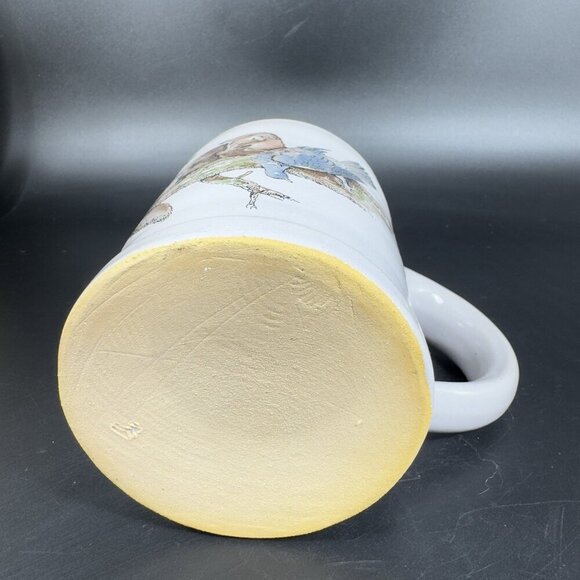 Vintage West Germany Stoneware Pottery Large Coffee Mug Cup Animal Hunting Scene - Picture 6 of 12